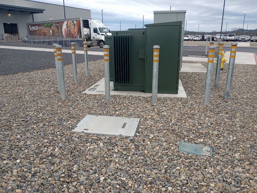 Commercial utility infrastructure photographed by Northstar Electric
