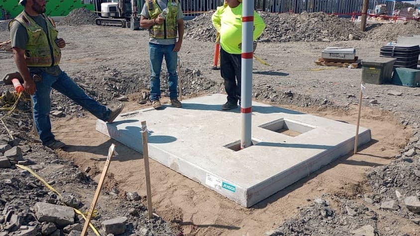 Underground conduit work photographed by Northstar Electric
