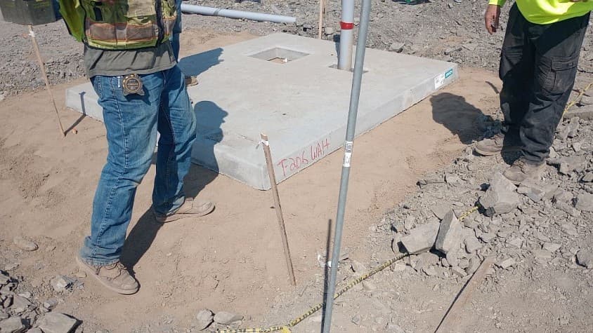 Underground conduit work photographed by Northstar Electric