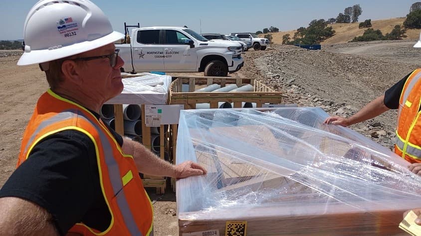 Underground conduit work photographed by Northstar Electric