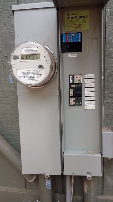 Panel inspection and service photographed by Northstar Electric