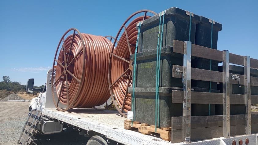 Underground conduit work photographed by Northstar Electric
