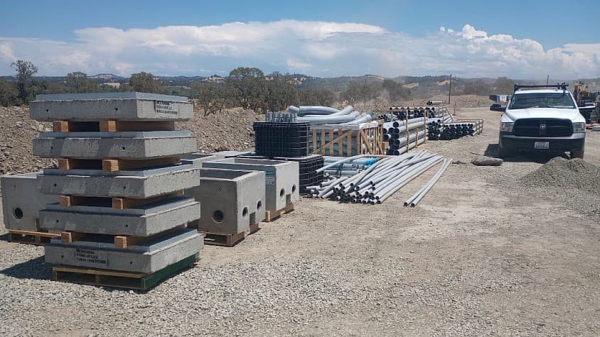 Underground conduit work photographed by Northstar Electric