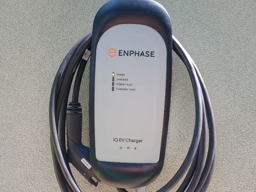 EV charger installation photographed by Northstar Electric